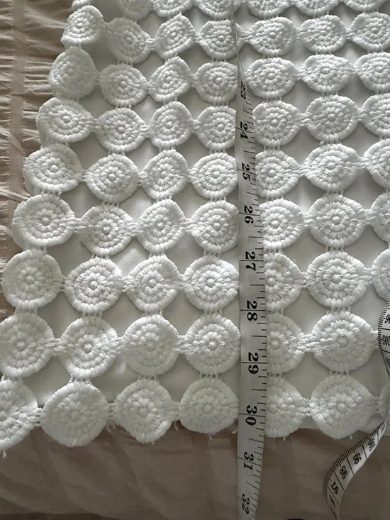 Alexis white crochet shift dress size small - Picture 6 of 6